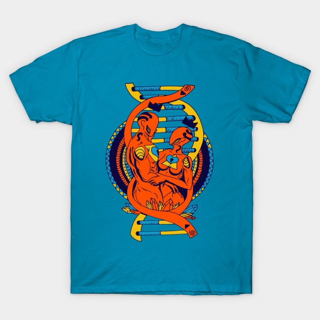 Orange Blue In Our DNA T-Shirt by kenallouis